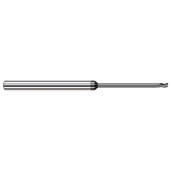 Miniature End Mill - 3 Flute - Square, 0.0250"